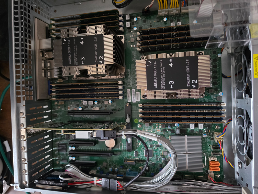 Dual-Xeon Supermicro server system